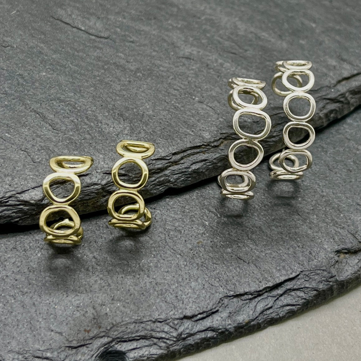 Large Flowing Hoops